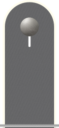 Schulterklappe der Jacke des Dienstanzuges für Heeresuniformträger des Militärmusikdienstes (Offizieranwärter).