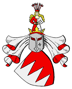 Wappen derer von Heßler und derer von Burkersroda