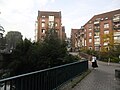 Neubrückenstraße über der Münsterschen Aa bei einer Seniorenresidenz, 2011