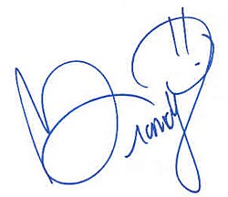 Brandys Autogramm-Unterschrift